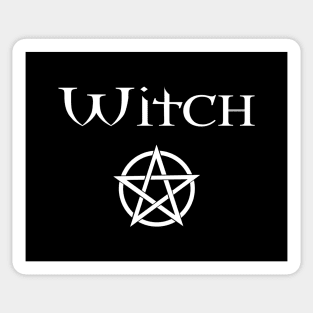 Witch with Pentacle Wiccan Pagan Cheeky Witch® Sticker